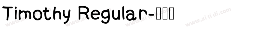 Timothy Regular字体转换